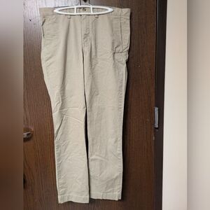 polo ralph lauren dress pants stretch straight fit chinos Khaki 34 X 32 NWT